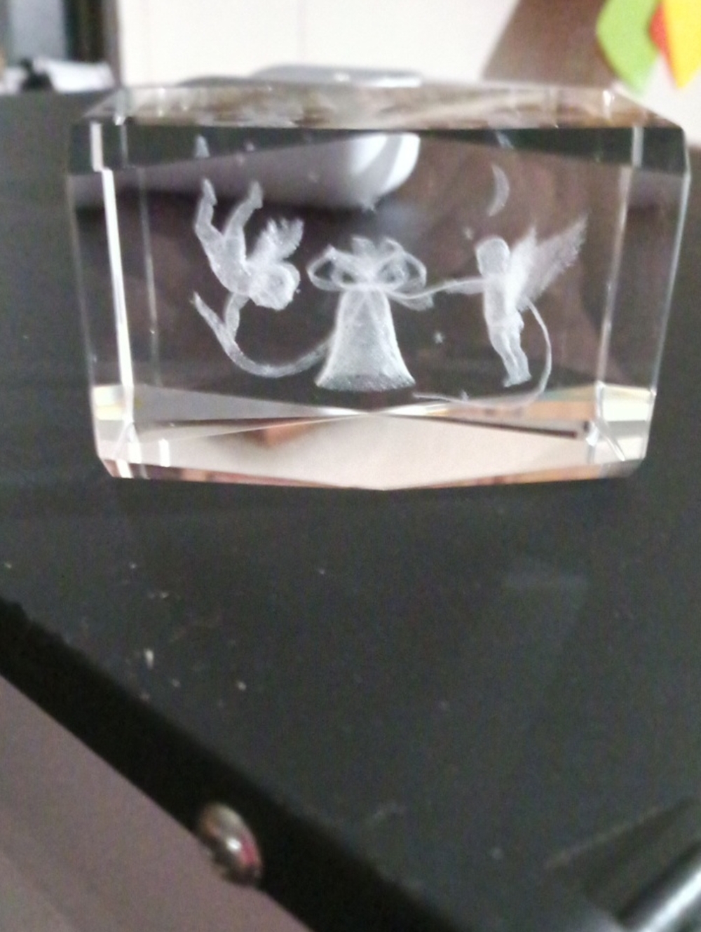 Crystal Angel Figurine Paperweight - Clear